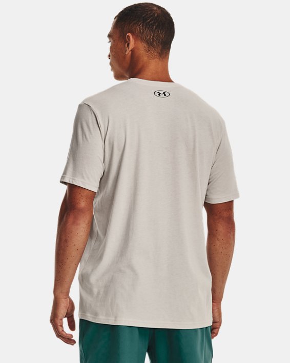 男士UA Multi Color Lockertag短袖T恤 in Gray image number 1